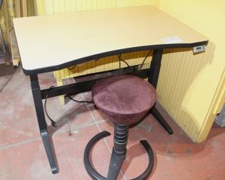 BUY IT NOW! $250.00.  WorkRite Ergonomics Logics-3-ok-wrk-360va-us electric adjustable sit/stand desk-table.  Aeris Swopper ergonomic spring adjustable office/gaming chair. $200.00.