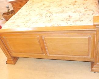 BUY IT NOW! $150.00. Wooden queen-size bed.    Headboard & footboard & frame. (Priced separately from Tempur-Pedic Mattress)