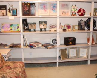 Books, art, trophies etc.