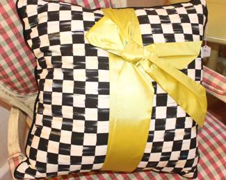 Lovely MacKensie Childs pillow.