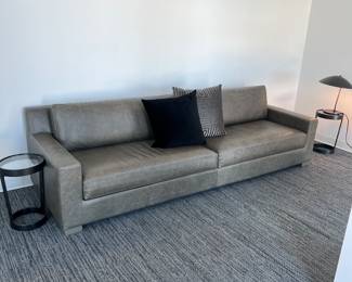 Modena Track Arm Leather Sofa Pewter 9 feet
Buy Now Price $2,200
Retail $6,646