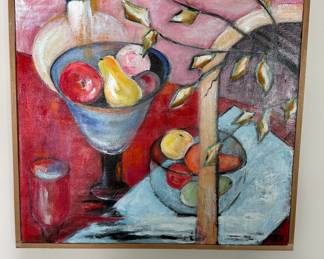 Signed original painting by Trudy Underhill 21” x  21”