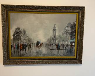 Large Antonio Deviti original signed painting