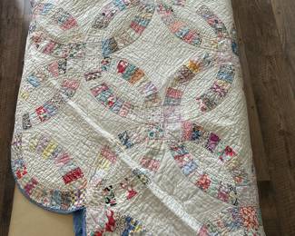 Hand-crafted vintage quilt