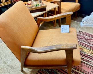 Lot 63: Pair of MCM lounge chairs
