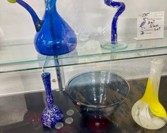 Lot 135: Five Pieces of Hand Blown Art Glass