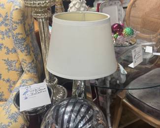 Lot 108: Two lamps and reflective home decor!