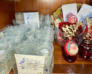 Lot 24; Choice! Three Vintage Wexford Stemware/Votive Holders 