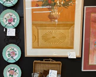 Lot 55: Spode Rose Plates