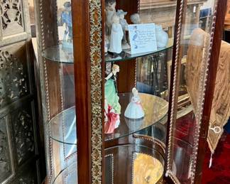 Lot 72:  Louis XVI Curio Cabinet with ormeolu accents and a marble top