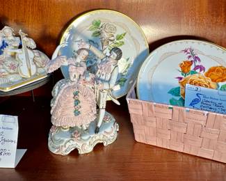 Lot 1: Two Antique Dresden Figurines 