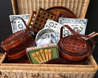 Lot 48; Japanese Picnic Basket 
