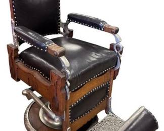 Lot 21a - Antique Koken Barber Chair
