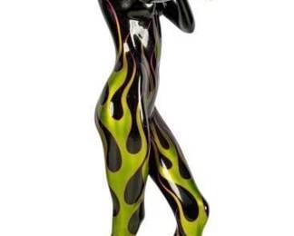 Lot 8 - Life-size Alien Mohawk Woman Statue