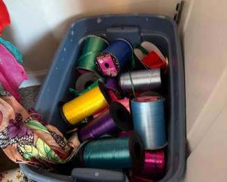 Tub of ribbon