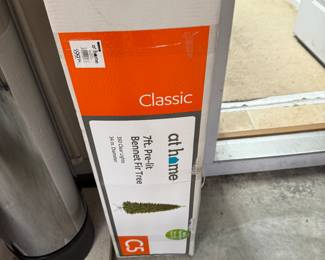 New christmas tree in unopened box