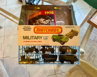 Sealed  New In Box 1976  Matchbox Military Carry Case with Vehicles