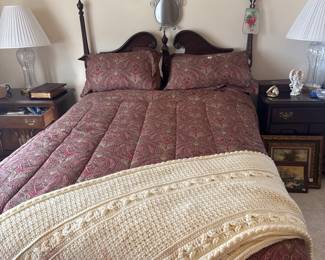 Ethan Allen Five Piece Cherry Bedroom Set