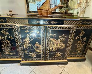 Vintage Drexel Heritage Chinoisere  Credenza