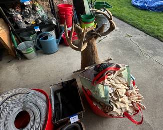 The tote to the right is filled with about 1000 pair of gloves, and the red tote directly in the middle is filled with a very high-end vacuum