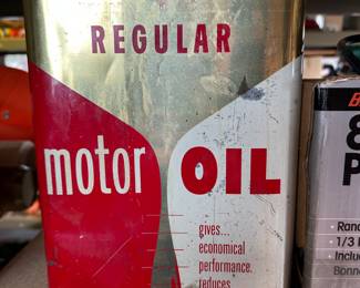 Fantastic FULL Vintage All State Oil Can!