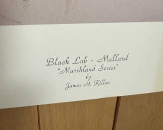 Lovely Signed and numbered Lithograph! BLACK LAB!