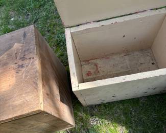 A couple of great old fish boxes