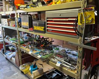 Tons of DeWalt tools and more craftsman tool chests