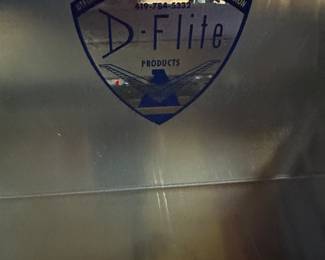 A FANTASTIC AND RARE VINTAGE D-Flite Aircraft Aluminum Precision Tool Chest! MINT MINT MINT! Never used!