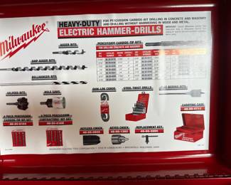Milwaukee Electric Hammer Drill! Mint in the original Red Metal Case!