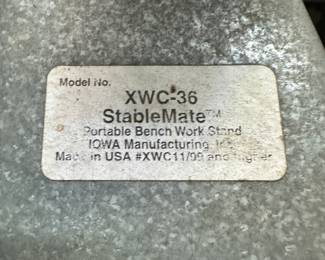 This is a terrific StableMate Portable Bench Work Stand! Model #XWC-36!