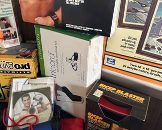 Fitness items! MANY in their original unopened boxes!