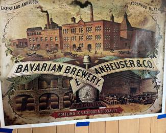 We found a series of Budweiser Beer Posters - ROLLED AND IN THEIR ORIGINAL MAILING TUBE! I truly do not believe these were EVERY out of their tube!