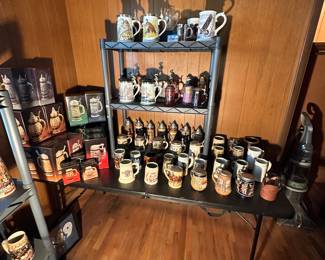 Another entire wall filled with steins and mugs!