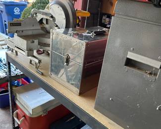At the top of the picture is a beautiful Dewalt chopsaw