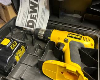 A nice DeWalt cordless drill 18 V