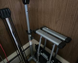 The home also has lots of exercise equipment, and machine machines