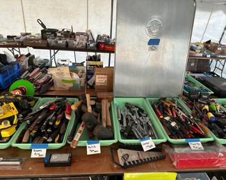 We have so many tools it is almost unconceivable! What I can say is that they are all nearly new or next to new! MOST unused!