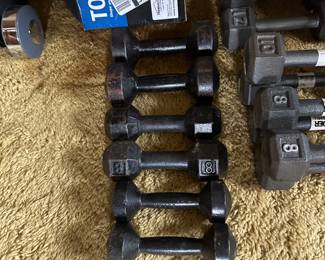 More dumbbells! 8, 10, 12 and 15!