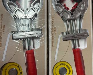 A pair of MERLE Adjustable Corner Clamps! MINT IN THEIR ORIGINAL UNOPENED PKGS!