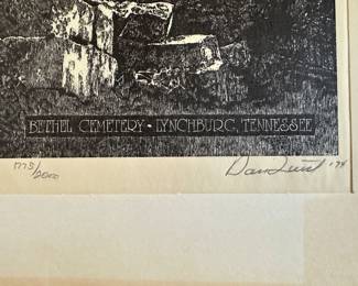 Lovely Signed and numbered Lithograph! VINTAGE JACK DANIELS DISTILLERY!