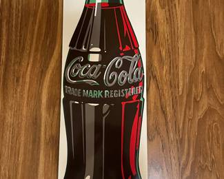 SUPREME NEW OLD STOCK Coca-Cola Bottle Porcelain on Metal Sign! ABSOLUTELY PRISTINE!