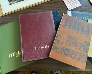 An assortment of year books!