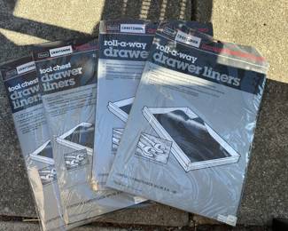 Craftsman Tool Box Drawer Liners! 2 sizes and mint in their original unopened pkgs!