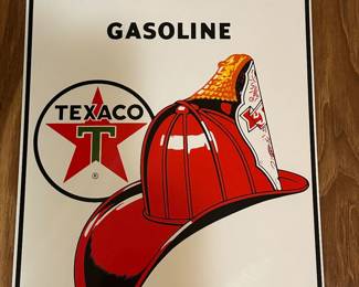 SUPREME NEW OLD STOCK Texaco Porcelain on Metal Sign! ABSOLUTELY PRISTINE!