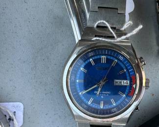 Beautiful cobalt Blue Face Seiko Watch!