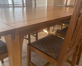 Stickley Mission Oak Dining Set(6chairs)