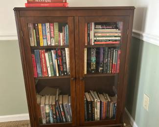 Bookshelf and books