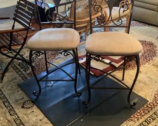 There are 8 stools 2 sets of 4 @sale price 20.each think ashley