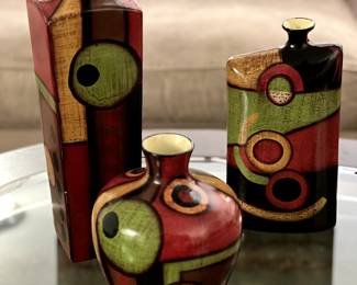 Modern Art Vase Collection, Set of 3